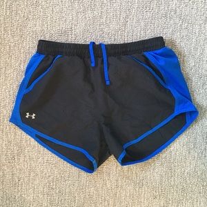 Under Armour Black and Blue Shorts
